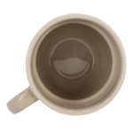 Tasse en porcelaine avec petite anse supérieure 270ml couleur gris clair sixième vue