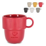 Tasse en porcelaine avec petite anse supérieure 270ml