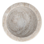 Mortier en marbre travertin résistant de la marque Segaform couleur beige quatrière vue