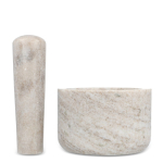 Mortier en marbre travertin résistant de la marque Segaform couleur beige cinquième vue