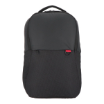Sac à dos pour PC en jacquard et PU avec sangle pour trolley 15,6” couleur noir deuxième vue