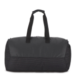 Sac de voyage en jacquard et PU avec compartiment pour chaussures couleur noir septième vue