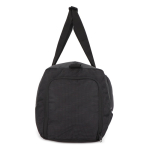 Sac de voyage en jacquard et PU avec compartiment pour chaussures couleur noir huitième vue
