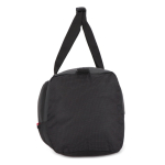 Sac de voyage en jacquard et PU avec compartiment pour chaussures couleur noir neuvième vue