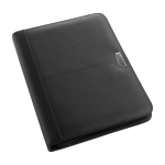 Porte-documents avec 30 feuilles lignées et compartiments couleur noir deuxième vue