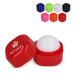Boule de baume à lèvres publicitaire dans une boîte FPS 15 LipCube