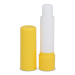 Baume à lèvres en matériaux recyclés dans plusieurs coloris couleur jaune