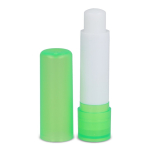 Baume à lèvres en matériaux recyclés dans plusieurs coloris couleur vert transparent