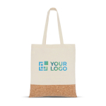 Tote bag en coton avec base en liège 170 g/m² vue principale