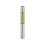 Lampe à technologie COB avec aimant et clip métallique couleur argenté quatrième vue