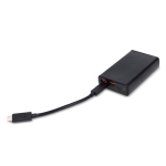 Powerbank à charge rapide avec deux ports différents 10.000 mAh couleur noir quatrière vue