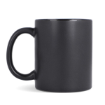 Tasse en céramique avec finition mate et contour brillant 350 ml couleur noir quatrière vue