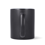 Tasse en céramique avec finition mate et contour brillant 350 ml couleur noir cinquième vue
