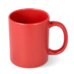 Tasse en céramique avec finition mate et contour brillant 350 ml couleur rouge