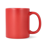 Tasse en céramique avec finition mate et contour brillant 350 ml couleur rouge deuxième vue