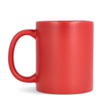 Tasse en céramique avec finition mate et contour brillant 350 ml couleur rouge quatrière vue