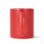Tasse en céramique avec finition mate et contour brillant 350 ml couleur rouge cinquième vue