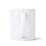 Tasse en céramique avec finition mate et contour brillant 350 ml couleur blanc cinquième vue