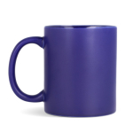 Tasse en céramique avec finition mate et contour brillant 350 ml couleur bleu foncé quatrière vue