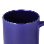 Tasse en céramique avec finition mate et contour brillant 350 ml couleur bleu foncé sixième vue