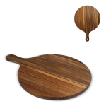 Planche en bois d'acacia idéal pour pizzas, sandwiches et tapas