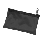 Porte-monnaie compact et léger en nylon avec fermeture éclair noire couleur noir première vue