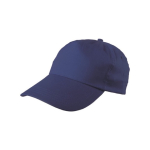 Casquette classique coton, 5 panneaux, avec fermeture en plastique quatrième vue