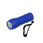 Lampe de poche en plastique recyclé avec plusieurs coloris de lumière couleur bleu