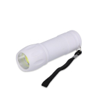 Lampe de poche en plastique recyclé avec plusieurs coloris de lumière couleur blanc