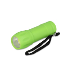 Lampe de poche en plastique recyclé avec plusieurs coloris de lumière couleur vert lime