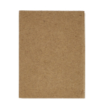 Notes adhésives de 2 tailles dans un carnet en papier kraft couleur naturel deuxième vue