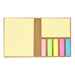 Bloc de post-it de différentes tailles avec couverture en kraft couleur naturel troisième vue