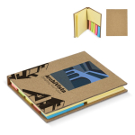 Bloc de post-it de différentes tailles avec couverture en kraft