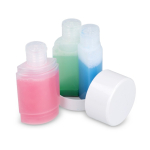 Set de voyage avec 3 flacons de 40 ml pour les produits de toilette couleur blanc deuxième vue