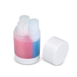 Set de voyage avec 3 flacons de 40 ml pour les produits de toilette couleur blanc troisième vue