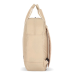 Sac à dos en RPET pour ordinateur portable 15,6” couleur beige quatrière vue