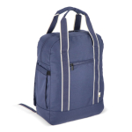 Sac à dos en RPET pour ordinateur portable 15,6” couleur bleu foncé deuxième vue