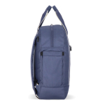 Sac à dos en RPET pour ordinateur portable 15,6” couleur bleu foncé troisième vue