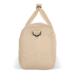 Sac en RPET pour voyage ou sport avec grande ouverture supérieure couleur beige troisième vue