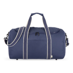 Sac en RPET pour voyage ou sport avec grande ouverture supérieure couleur bleu foncé
