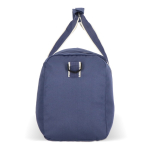 Sac en RPET pour voyage ou sport avec grande ouverture supérieure couleur bleu foncé troisième vue