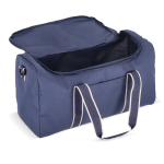Sac en RPET pour voyage ou sport avec grande ouverture supérieure couleur bleu foncé cinquième vue