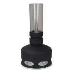 Lampe LED style vintage rechargeable avec capteur de souffle couleur noir cinquième vue