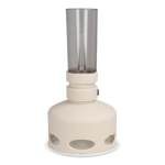 Lampe LED style vintage rechargeable avec capteur de souffle couleur beige deuxième vue