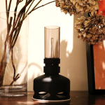Lampe LED style vintage rechargeable avec capteur de souffle couleur beige sixième vue