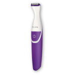 Épilateur et mini tondeuse dans un étui en satin marque Philips couleur blanc deuxième vue
