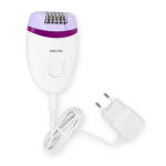 Épilateur et mini tondeuse dans un étui en satin marque Philips couleur blanc cinquième vue