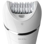 Épilateur étanche à batterie rechargeable Philips couleur blanc troisième vue