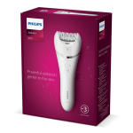 Épilateur étanche à batterie rechargeable Philips couleur blanc quatrière vue