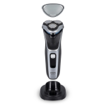 Rasoir électrique pour la tête et le visage marque Philips couleur noir quatrière vue